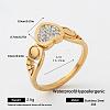 304 Stainless Steel Rhinestone Finger Rings for Women LY3812-9-1