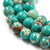 Synthetic Imperial Jasper Dyed Beads Strands G-D077-A01-02C-4