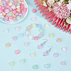 150Pcs Luminous Transparent Acrylic Beads OACR-PA0002-02-4