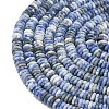 Frosted Natural Blue Spot Jasper Beads Strands G-K389-C05-01A-3