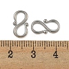 Non-Tarnish 304 Stainless Steel S-Hook Clasps STAS-U007-20B-P-3