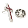 Cross Alloy Black Enamel Pins Brooches JEWB-M049-01P-3