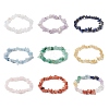 9Pcs 9 Styles Natural Mixed Gemstone Chips Stretch Bracelets Set BJEW-JB11061-2