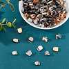 180Pcs 6 Style Zinc Alloy Ribbon Crimp Ends FIND-CA0004-51-2