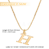 1pc 304 Stainless Steel Letter Pendant Necklaces NJEW-LP0001-38H-G-2