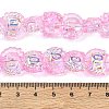 Electroplate Baking Paint Transparent Glass Beads Strands GL-CBA17FF-01H-4