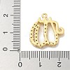 Rack Plating Brass Micro Pave Cubic Zirconia Pendants KK-L224-053G-3