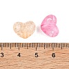 UV Plating Transparent Crackle Acrylic Beads MACR-K361-44-3