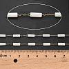 Handmade 304 Stainless Steel Shell Beads Column Link Chains CHS-B011-06G-3