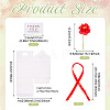 Clear PVC Candy Gift Packaging Boxes with Ribbon & Artificial Flower CON-TAC0001-20C-3