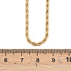 304 Stainless Steel Rope Chain Necklaces NJEW-R223-14-3