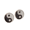 304 Stainless Steel Ying Yang Stud Earrings PW-WGDE3E0-02-1