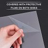 Olycraft Transparent Plastic Board with Protective Paper for Photo Frame Replacement DIY-OC0003-74G-4