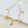 Bohemia Style Ocean Theme 304 Stainless Steel Anklets WG73A42-02-1