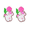 Transparent Printed Acrylic Cabochons TACR-N016-13A-1