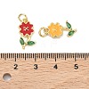 Brass Micro Pave Cubic Zirconia Pendants KK-K417-05G-3