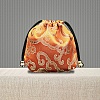 Chinese Style Brocade Drawstring Gift Blessing Bags PW-WG90644-10-1