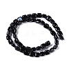 Dyed & Heated Natural Black Agate Beads Strands G-M435-A08-01-3