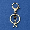 Alloy Initial Letter Charm Keychains KEYC-YW00006-01-1