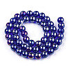 Electroplate Transparent Glass Beads Strands GLAA-T032-T4mm-AB15-8