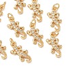 SHEGRACE Brass Micro Pave Cubic Zirconia Pendants XGRQ3D896-461G-1