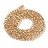 Transparent Electroplate Glass Beads Strands X1-GLAA-H021-01B-PL01-4