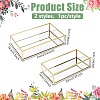 2Pcs 2 Styles Aluminum Alloy Trays for Jewelry ODIS-WR0001-11-2