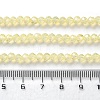 Baking Painted Transparent Glass Beads Strands DGLA-A034-J4MM-D06-4