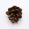 Christmas Themed Wooden Pine Cone Ornaments AJEW-WH0240-63-2