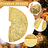 Polyester Christmas Tree Skirt DIY-WH20032-86A-6