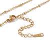 201 Stainless Steel Satellite Chain Necklace for Men Women NJEW-P268-A22-2X5-2