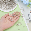 160 Sets 2 Styles Alloy Swivel Clasps FIND-GO0004-32-3