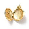 Rack Plating Brass Micro Pave Clear Cubic Zirconia Locket Pendants KK-M227-10G-4