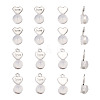 20Pcs 2 Styles Silicone Ear Nuts FIND-TA0001-47B-2