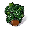 Green Plant Pot Enamel Pins JEWB-C035-01C-EB-1