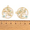 Rack Plating Alloy Enamel Pendants FIND-A040-05A-04G-3