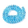 Baking Paint Transparent Glass Beads Strands DGLA-N005-12C-2