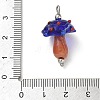 304 Stainless Steel with Handmade Bumpy Lampwork Pendants LA-CBA4231-01E-P-3