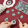 20Pcs 10 Styles Bohemia Styles Alloy & Acrylic Pendants FIND-CJ0005-70-5