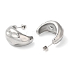 Non-Tarnish 304 Stainless Steel Teardrop Stud Earrings EJEW-K244-39P-2