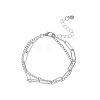 Iron Multi-strand Bracelets WH-WG01D45-01-1