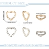 200Pcs 2 Colors CCB Plastic Bead Frame CCB-YW0001-69-2
