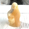 Ghost with Pumpkin Natural Calcite Resin Ornaments for office Home Desk Decorations PW-WG251F2-08-1