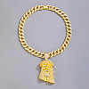 Alloy Crystal Rhinestone Jesus Pendant Necklaces for Men FS-WGEB413-02-2