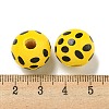 Printed Wood European Beads WOOD-G022-18I-3