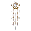 1Pc Metal Moon Hanging Ornaments AJEW-CN0004-04B-7
