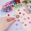240Pcs 12 Colors Transparent Spray Painted Glass Beads GLAA-PH0003-27-3