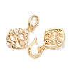 Brass Micro Pave Cubic Zirconia Peg Bails KK-A279-06G-2