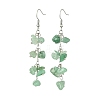 Natural Green Aventurine Dangle Earrings for Women EJEW-TA00553-02-1