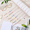 3Pcs Iron & Resin Heart Eyeglasses Chains AJEW-CN0007-83-4